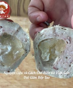 Nguyên Liệu và Cách Chế Biến Bò Viên Gân Dai Giòn Bếp Tao