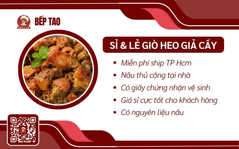 Sỉ & Lẻ Giò Heo Giả Cầy TP Hcm