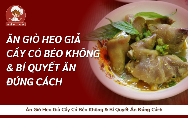 Ăn Giò Heo Giả Cầy Có Béo Không & Bí Quyết Ăn Đúng Cách