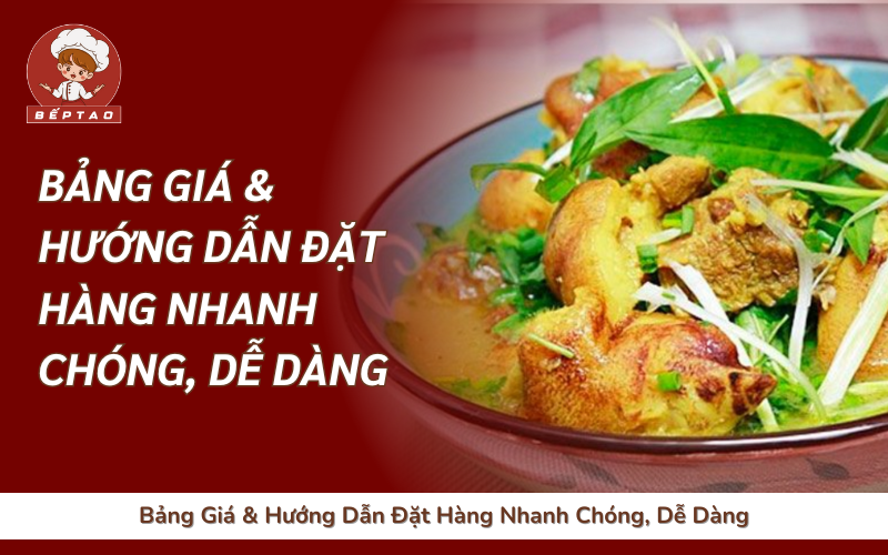 Bảng Giá & Hướng Dẫn Đặt Hàng Nhanh Chóng Dễ Dàng